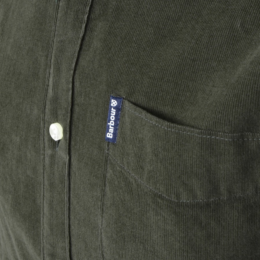 Alternative Image for ProductBarbour Long Sleeved Corduroy Shirt Green3